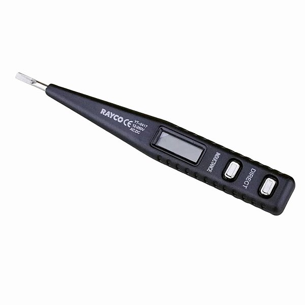 Chave Teste Digital 12v A 250v Tensão Ca E Cc Display Rayco