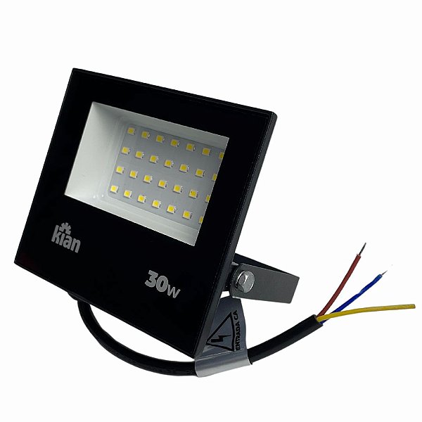 Refletor Led 30w Holofote Branco Frio Resistente a Água
