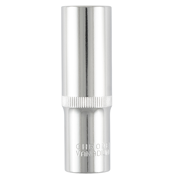 Soquete Longo De Impacto Sextavado 15mm X 1/2''pol Aço Cr-v