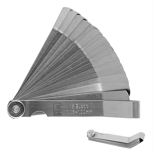 Calibre De Folga Angular 16 Lâminas 0,05 A 1mm Profissional
