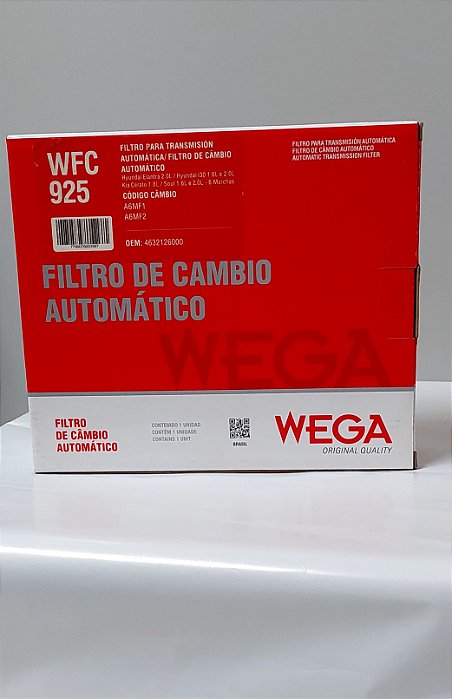 FILTRO DE CÂMBIO AUTOMÁTICO PARA MODELOS HYUNDAI E KIA - WFC925 - (WEGA)