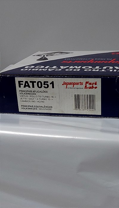 FILTRO DE CÂMBIO AUTOMÁTICO PARA VOLKSWAGEN 2° GERAÇÃO - FAT051 (C/ABA) - (JAPANPARTS)