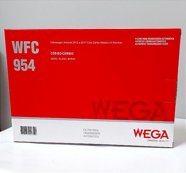 FILTRO DE CÂMBIO AUTOMÁTICO PARA VW AMAROK 2012 A 2017 - WFC954 - (WEGA)