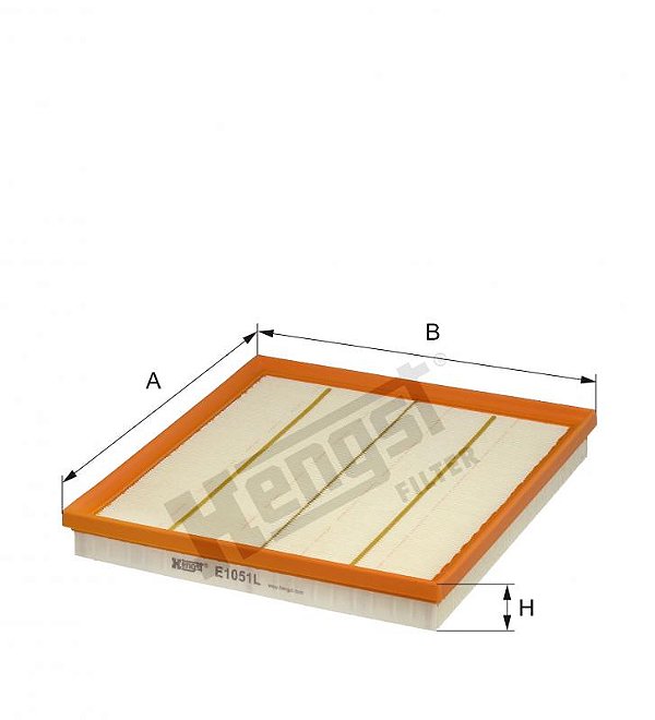 FILTRO DE AR DO MOTOR - BMW - E1051L - (HENGST)