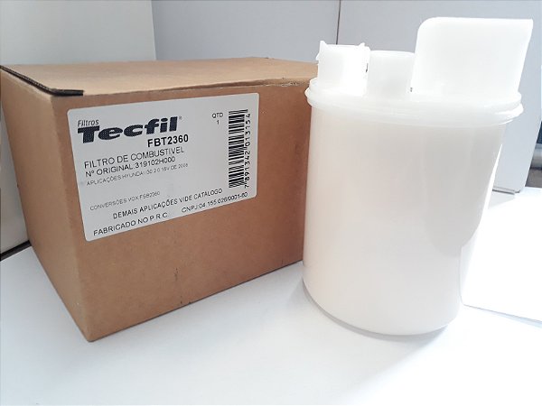 FILTRO DE COMBUSTÍVEL INTERNO PARA KIA CERATO E HYUNDAI I30 - FBT2360 - (TECFIL)