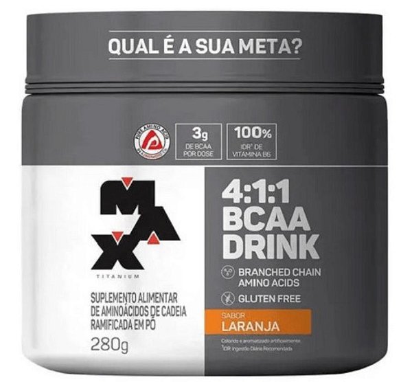 Bcaa 4:1:1 Em Pó Drink 280g - Max Titanium