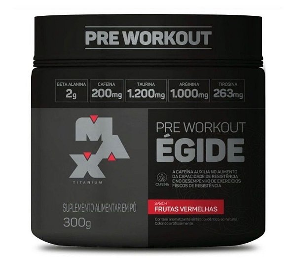 Egide beta alanina - pré treino em pote de 300g - Max Titanium