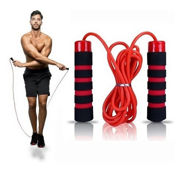 Corda Profissional Jump Rope Com Rolamento Para Saltar Pular