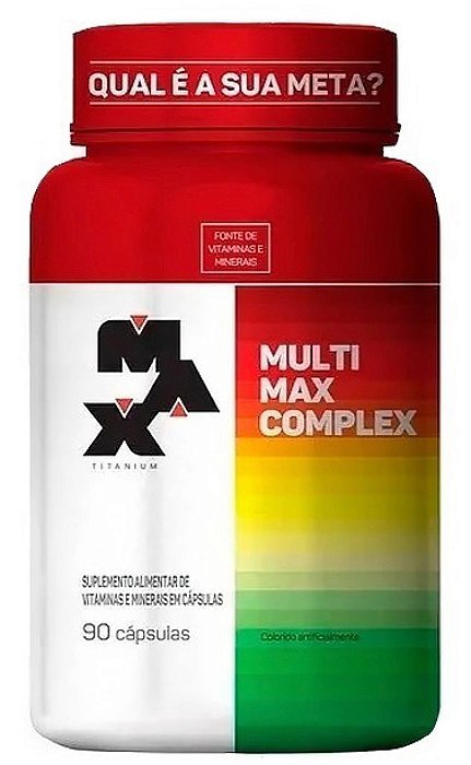 Multivitamínico Multimax 90 Cápsulas - Vitaminas e Minerais  - Max Titanium