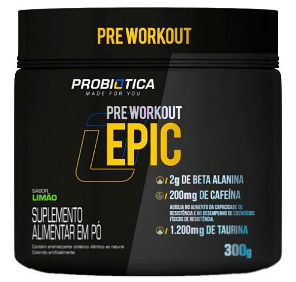 Epic Pré Treino 300g Pré Workout - Pre treino - Probiótica