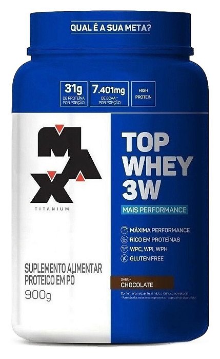 Top Whey 3W + Performance - Max Titanium Whey protein