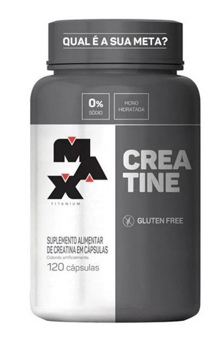 Creatina Monohidratada 120 Capsulas - Max Titanium