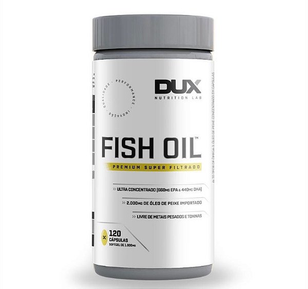Fish Oil Omega 3 - 120 Capsulas  - Dux Nutrition