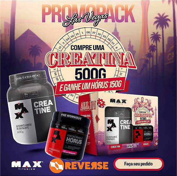 Promopack Max Titanium - Horus 150gr + Creatina 500gr