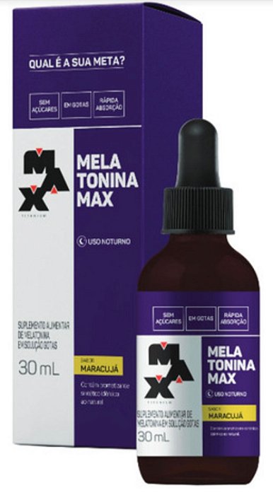 Melatonina 30ml - Max Titanium Sabor Maracujá