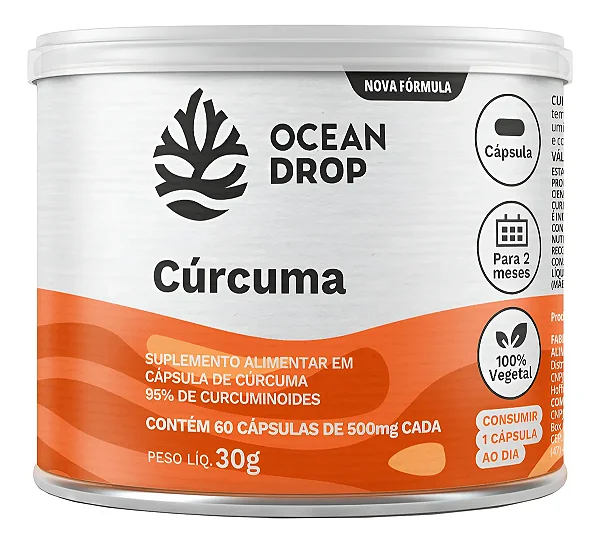 Cúrcuma 60 Cápsulas - Ocean Drop
