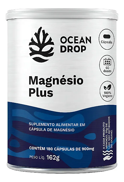 Magnésio Plus - Ocean Drop 180 cápsulas