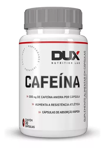Cafeina - Pote 30 Cápsulas Dux Nutrition