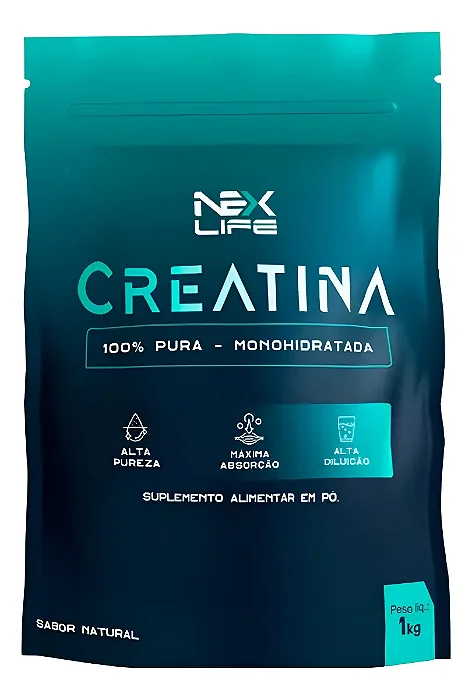 Creatina NexLife 1kg 100% Pura Sem Sabor