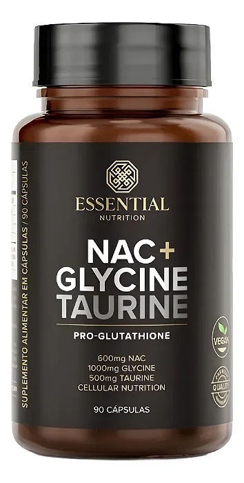 Nac + Glycine E Taurine 90 Capsulas - Essential