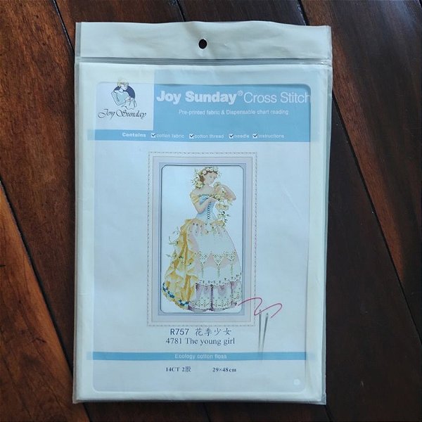 Kit para Bordar Ponto Cruz | Camponesa