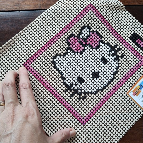 Tela para Bordar – Hello Kitty