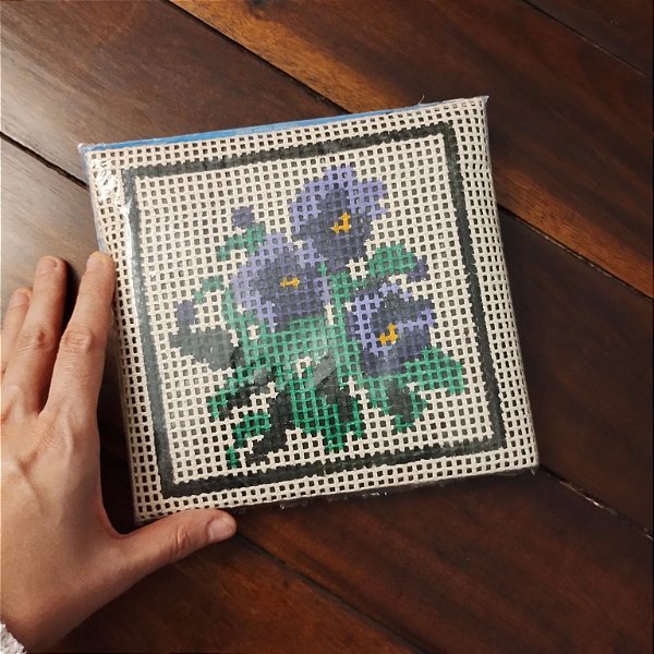 Tela para Bordar - Violetas