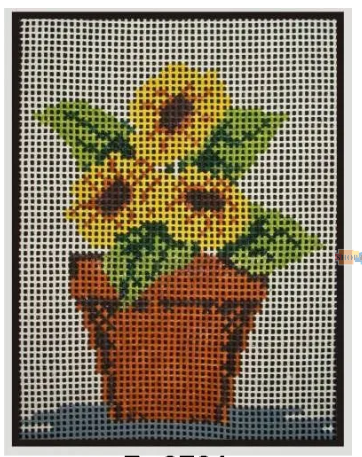 Tela para Bordar – Vaso de Girassóis 3701