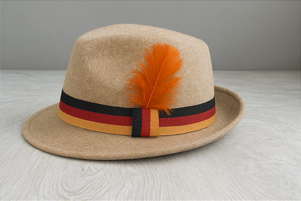 Chapéu Tirolês Feltro Rio Branco Bege