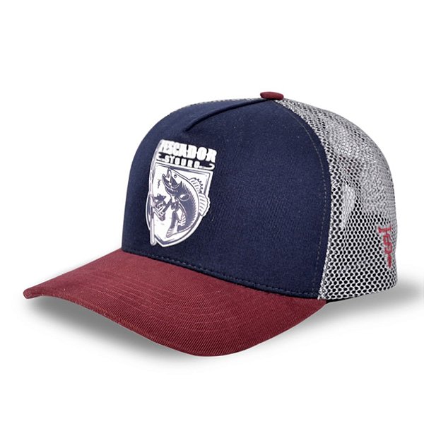 Boné Masculino Trucker Pescador Marinho Stouro