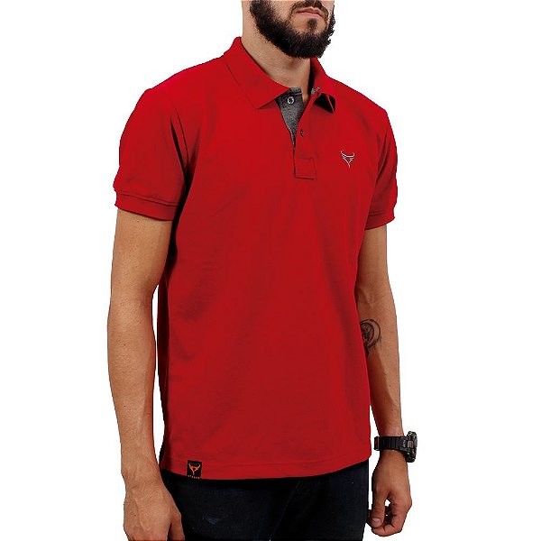 Polo Stouro Masculina - Vermelho