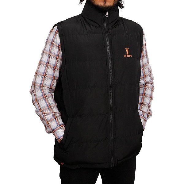 COLETE STOURO UNISSEX COM ZIPPER PRETO - PRETO