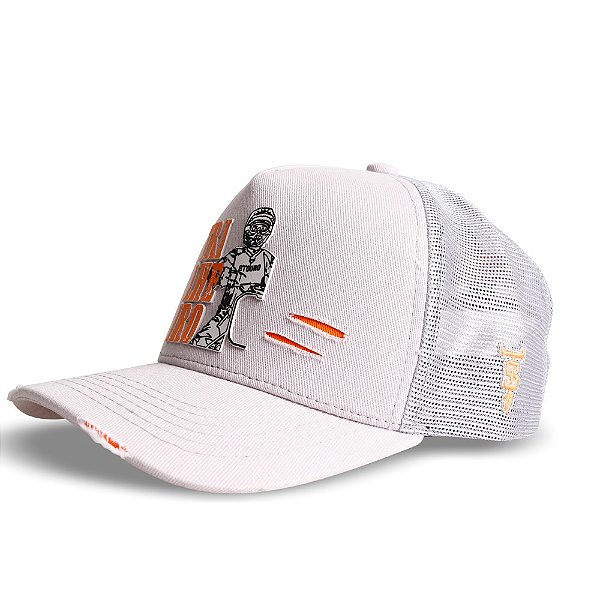 Boné Masculino Trucker Trilheiro Branco Stouro