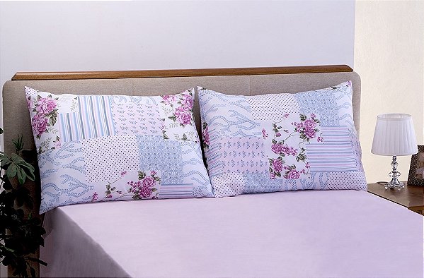 Jogo de Lençol 03 peças Garden Queen Rosa