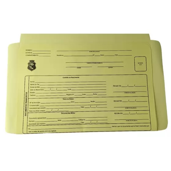 Pasta Escolar P/ Matrícula - Abc