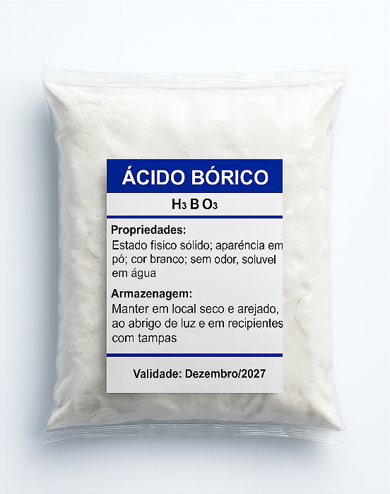 Acido Bórico Puro Solúvel Embalagem - Pacote 1 KG