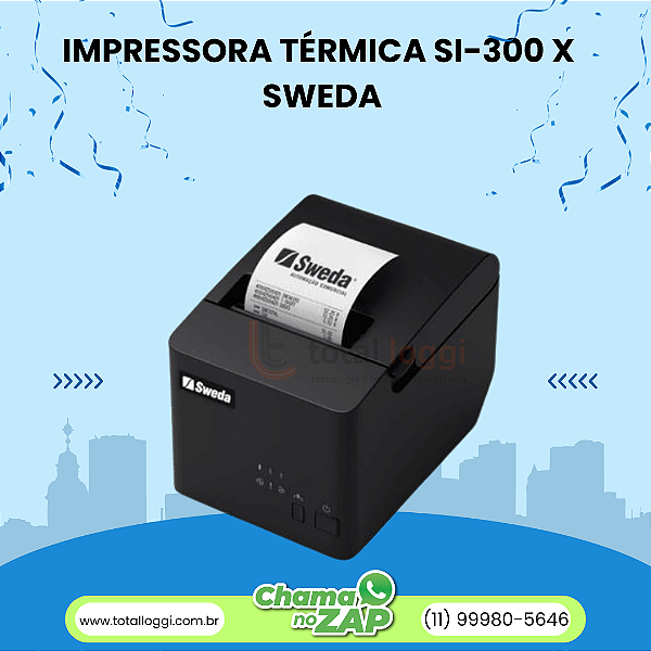 IMPRESSORA CUPOM FISCAL TÉRMICA SI-300 X USB e SERIAL