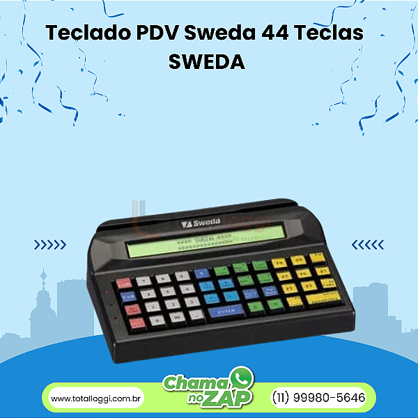 Teclado PDV Sweda 44 Teclas