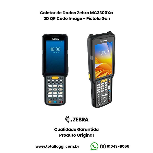 Coletor de Dados Zebra MC3300ax Pistola Gun