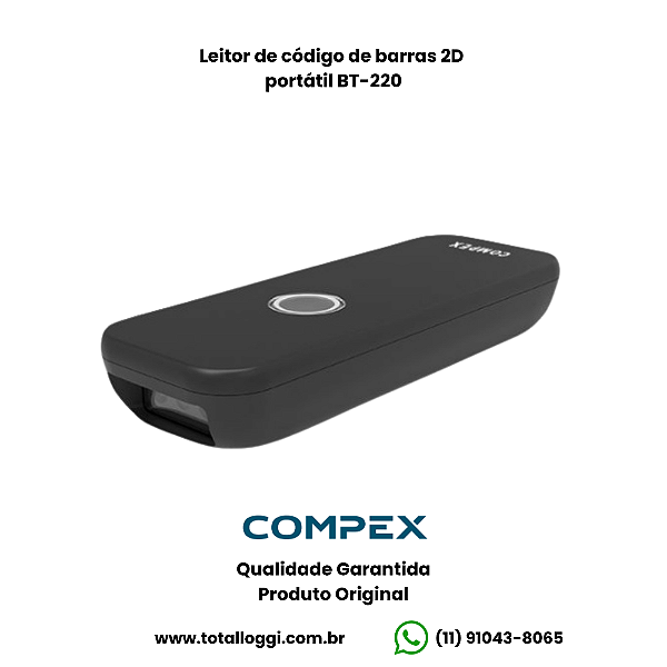 Leitor de código de barras 2D portátil BT-220