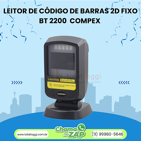 Leitor de código de barras 2D fixo BT-2200