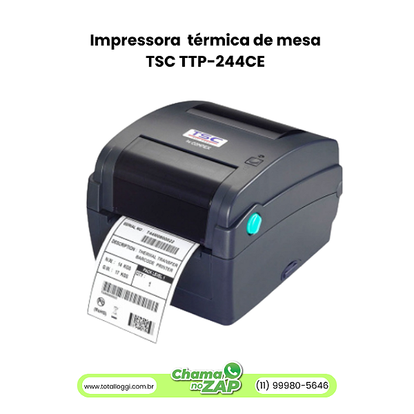 Impressora térmica de mesa TSC TTP-244CE