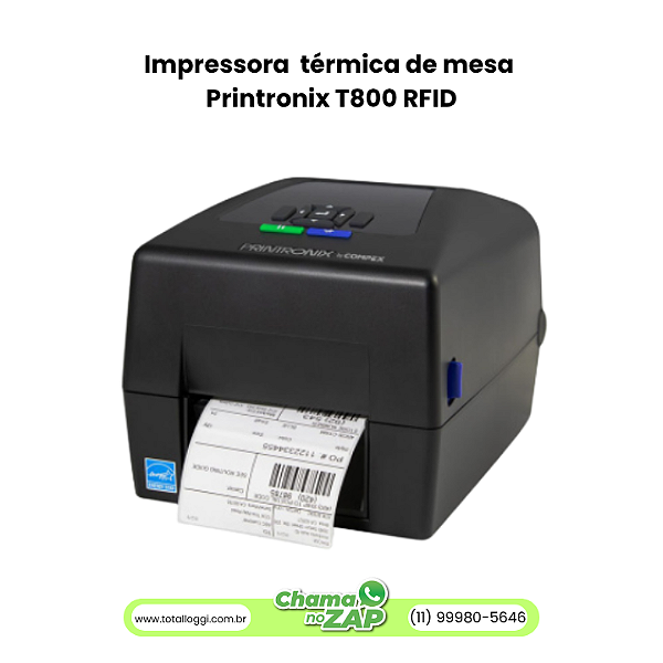 Impressora térmica de mesa Printronix T800 RFID