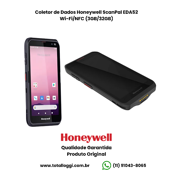 Coletor de Dados Honeywell ScanPal EDA52 Wi-Fi/NFC (3GB/32GB)