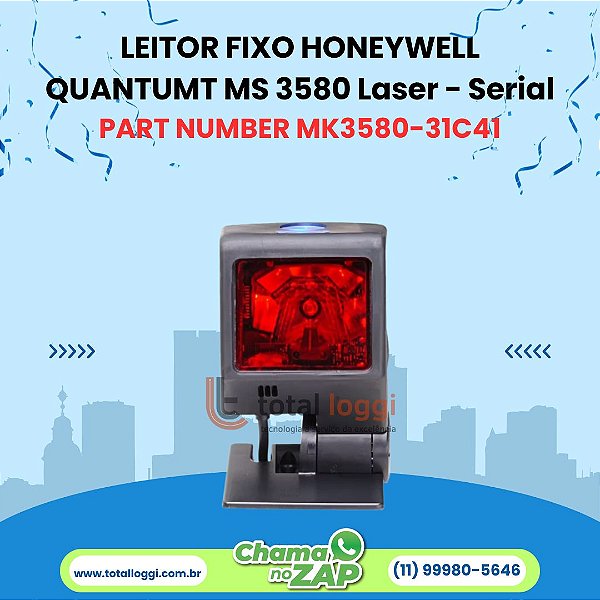 Leitor Fixo Honeywell QuantumT MS 3580 (Laser Serial)