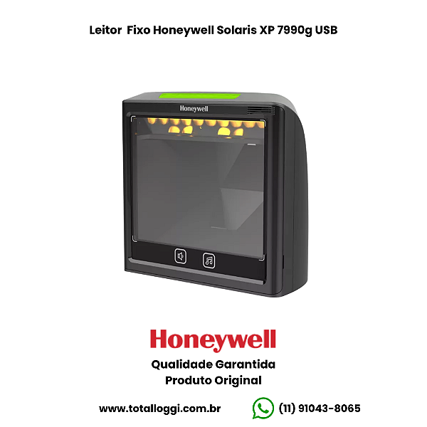 Leitor Fixo Honeywell Solaris XP 7990g (Imager 2D QR Code USB)