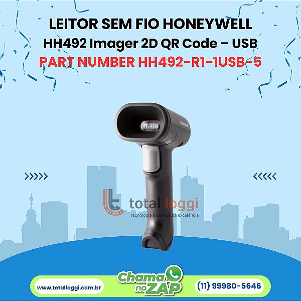 Leitor Sem Fio Honeywell HH492