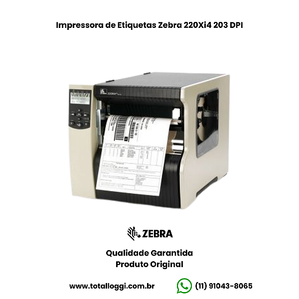 Impressora Zebra 220Xi4 203dpi