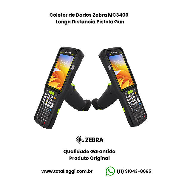 Coletor de Dados Zebra MC3400 - MC3401-0G1J54SS-A6