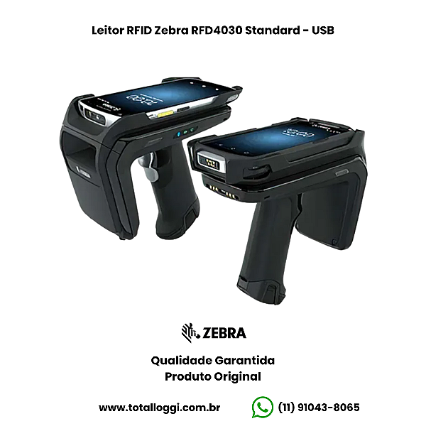 Leitor RFID Zebra RFD4030 Standard - USB